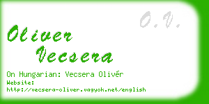 oliver vecsera business card